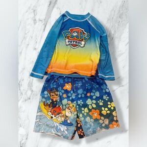Nickelodeon Paw Patrol Kids Rashguard Set - Blue and Yellow